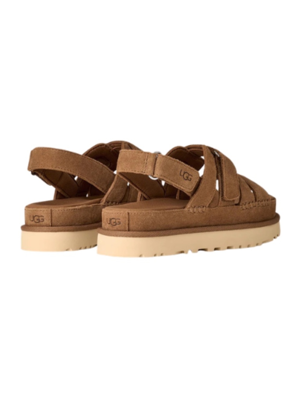 Womens UGG Goldenstar Gleam Sandals in Chestnut Suede. 1175122 - Picture 4 of 6